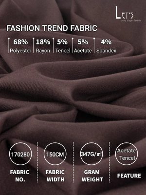 2025 AW Fashion Women's Acetate Fabric | Tencel-Acetate Thickened Stretch Fabric: In Stock for Women's Apparel